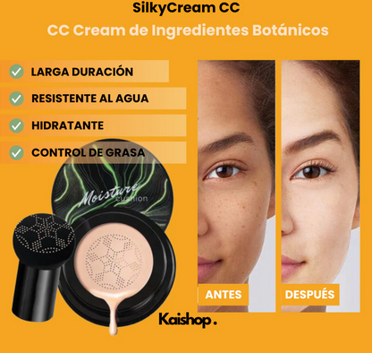 1+1 GRATIS - Base de maquillaje SilkyCream CC + Brocha de Regalo