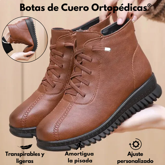 Botas Ortopédicas de Cuero para Mujer